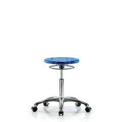 Lab Stool: Polyurethane, 25″ Seat Width, 25″ Seat Depth Round Height