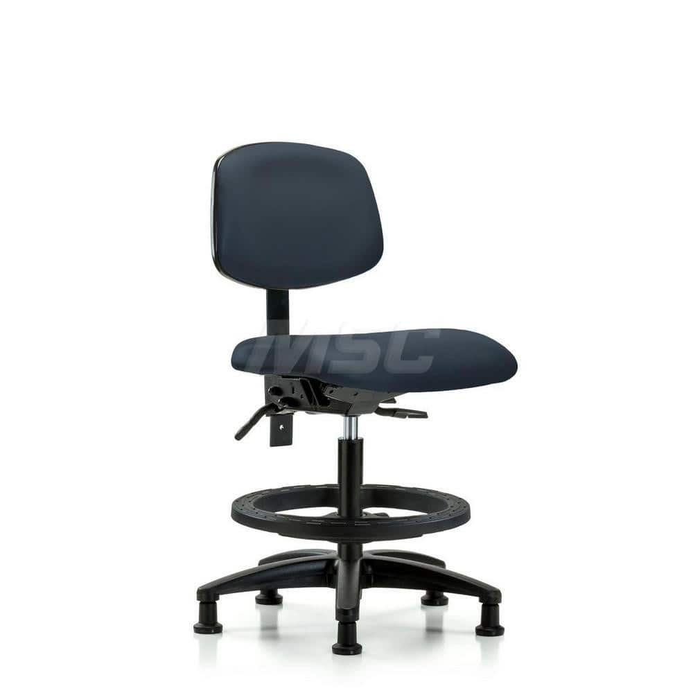 Task Chair: Vinyl, Imperial Blue