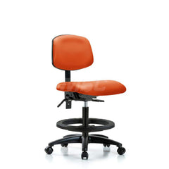 Task Chair: Vinyl, Orange Kist