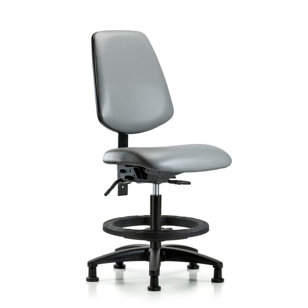 Task Chair: Vinyl, Sterling