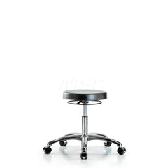 Lab Stool: Polyurethane, 25″ Seat Width, 25″ Seat Depth Round Height