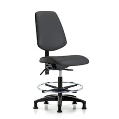 Task Chair: Vinyl, Charcoal