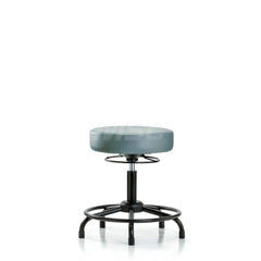 Lab Stool: Vinyl, 24″ Seat Width, 24″ Seat Depth Round Height