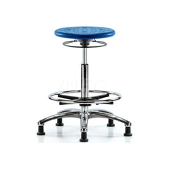 Lab Stool: Polyurethane, 25″ Seat Width, 25″ Seat Depth Round Height