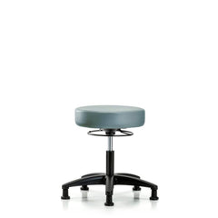 Lab Stool: Vinyl, 24″ Seat Width, 24″ Seat Depth Round Height