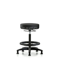 Lab Stool: Vinyl, 24″ Seat Width, 24″ Seat Depth Round Height