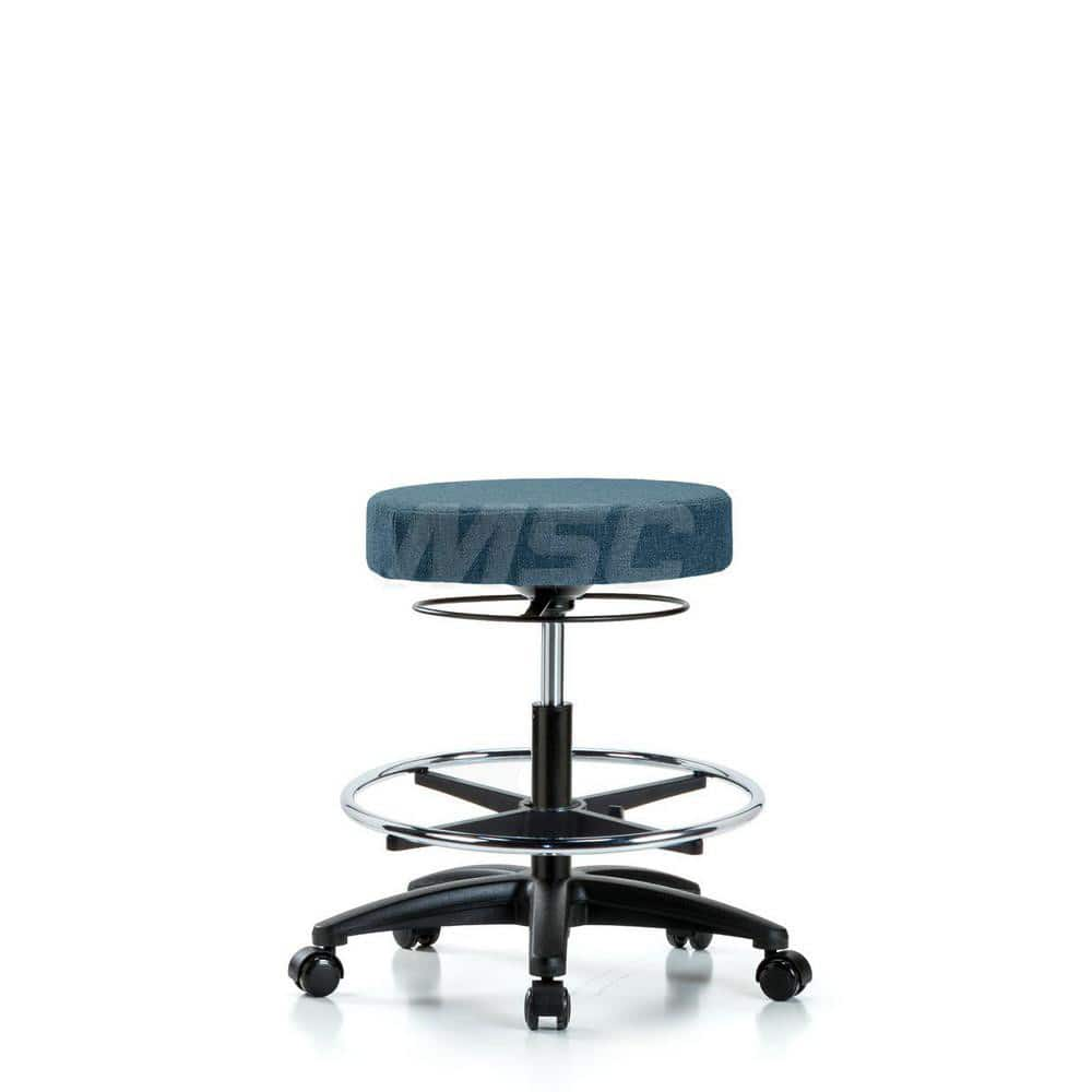 Adjustable Height Swivel Stool: Olefin, 24″ Seat Width, 24″ Seat Depth Round Height