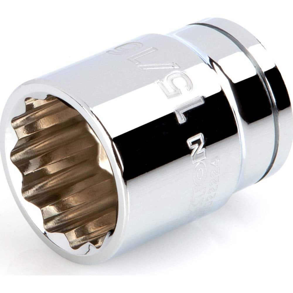 Hand Socket: 1/2″ Drive, 15/16″ Socket, 12-Point Chrome-Plated & Polished