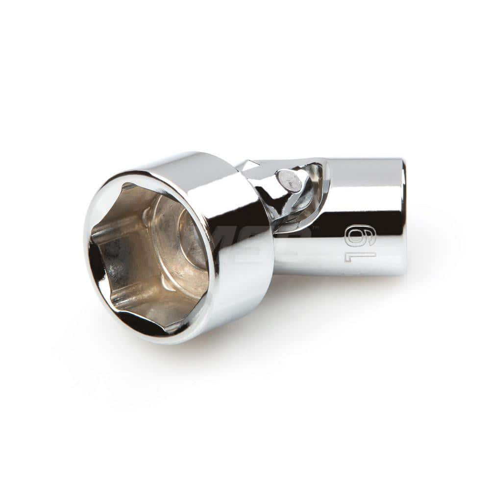 Hand Socket: 3/8″ Drive, 19 mm Socket, 6-Point Chrome-Plated & Polished