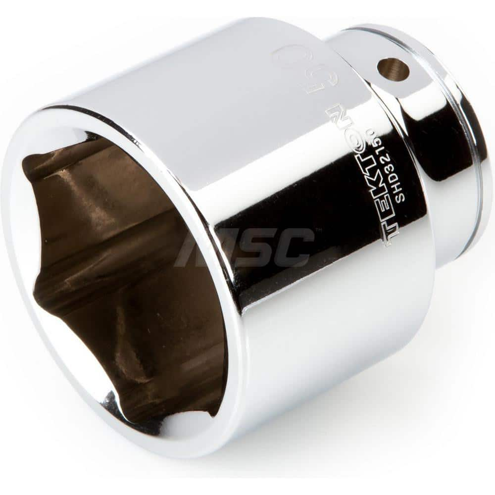 Hand Socket: 3/4″ Drive, 50 mm Socket, 6-Point Chrome-Plated & Polished