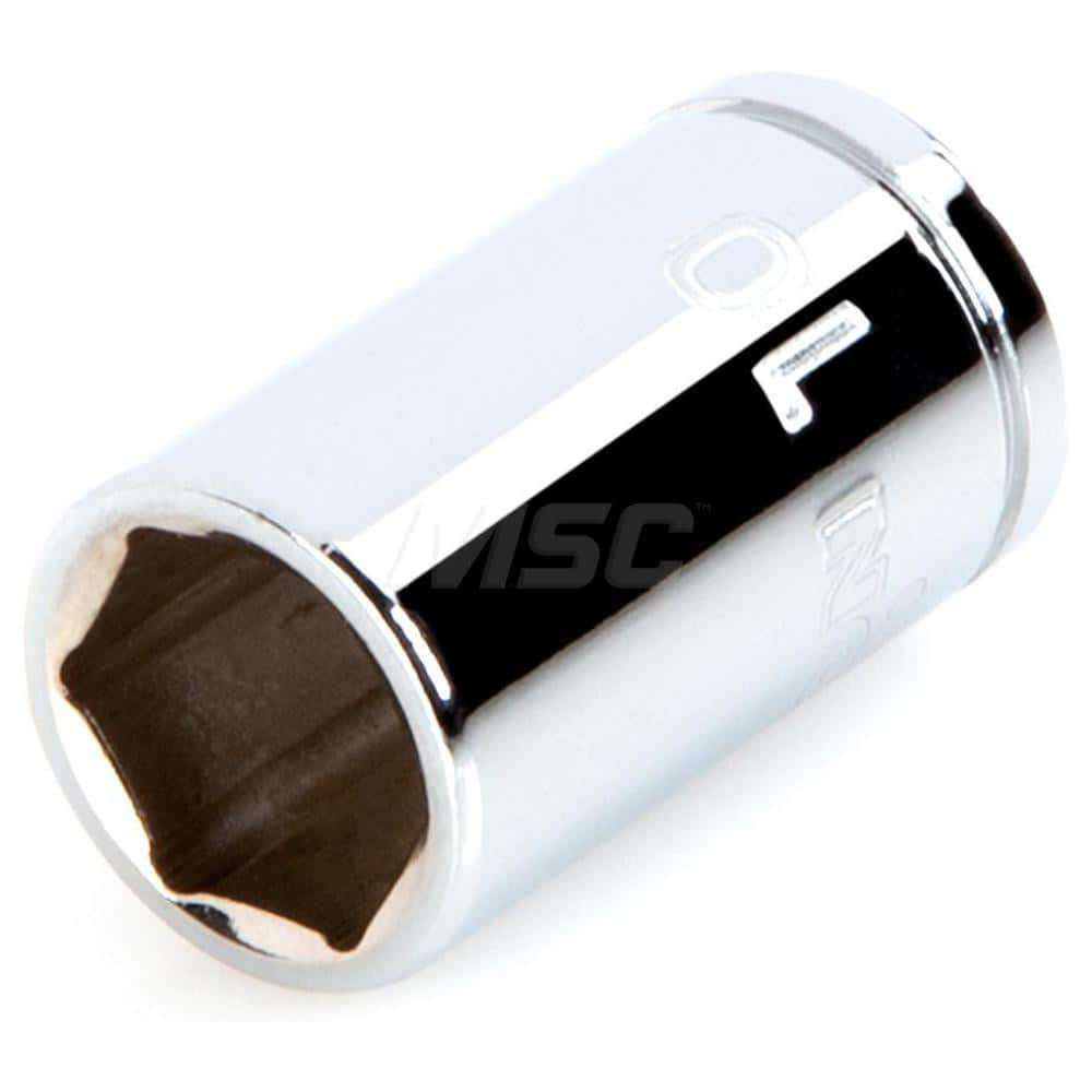 Hand Socket: 1/4″ Drive, 10 mm Socket, 6-Point Chrome-Plated & Polished