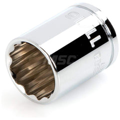 Hand Socket: 3/8″ Drive, 11/16″ Socket, 12-Point Chrome-Plated & Polished