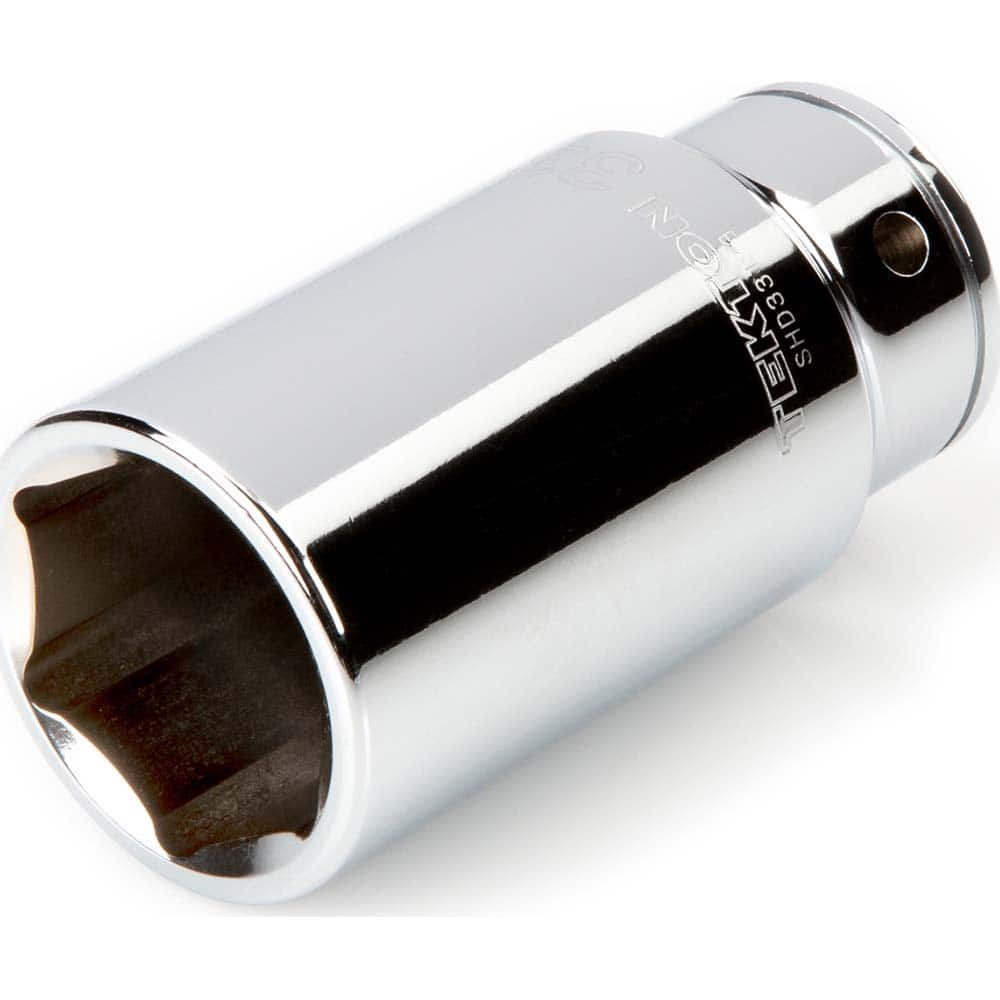 Hand Socket: 3/4″ Drive, 33 mm Socket, 6-Point Chrome-Plated & Polished