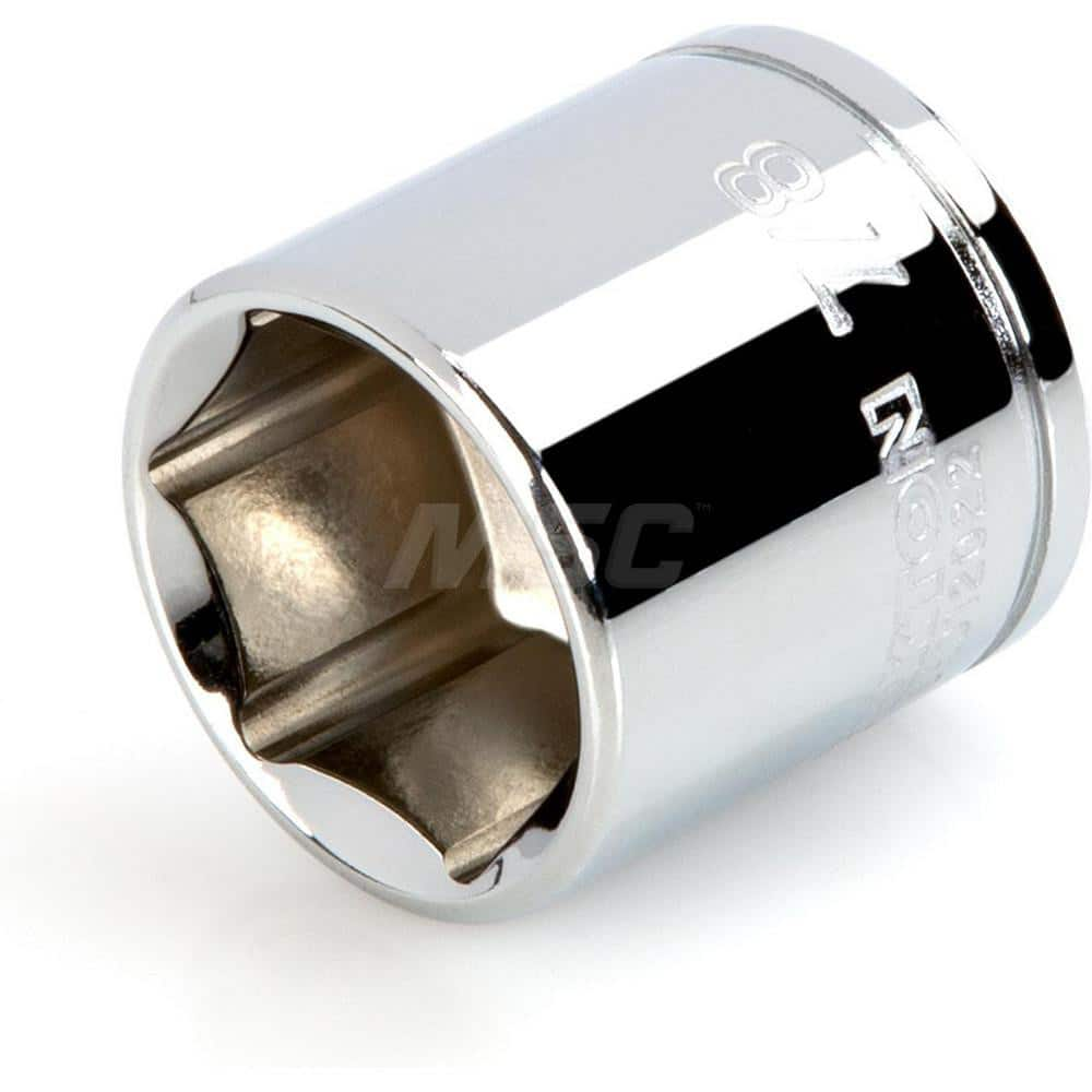 Hand Socket: 3/8″ Drive, 7/8″ Socket, 6-Point Chrome-Plated & Polished