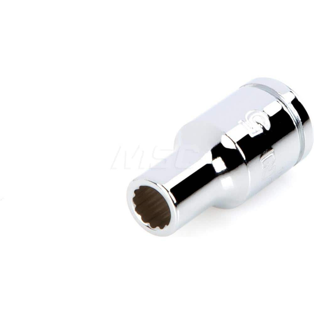 Hand Socket: 1/4″ Drive, 5 mm Socket, 12-Point Chrome-Plated & Polished