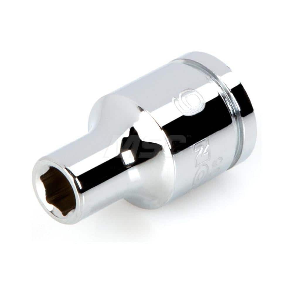 Hand Socket: 3/8″ Drive, 6 mm Socket, 6-Point Chrome-Plated & Polished