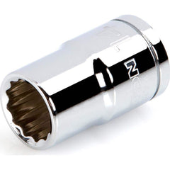 Hand Socket: 1/2″ Drive, 14 mm Socket, 12-Point Chrome-Plated & Polished