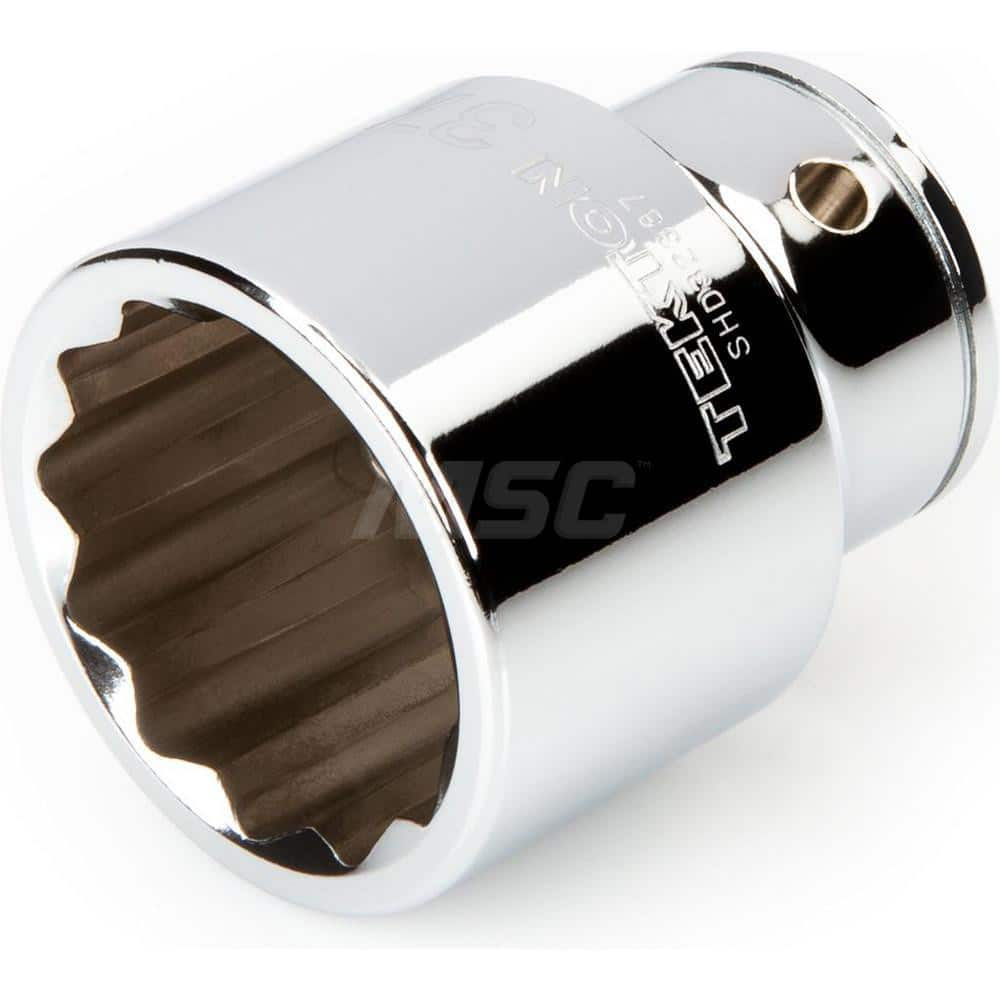 Hand Socket: 3/4″ Drive, 37 mm Socket, 12-Point Chrome-Plated & Polished