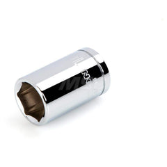 Hand Socket: 1/2″ Drive, 16 mm Socket, 6-Point Chrome-Plated & Polished