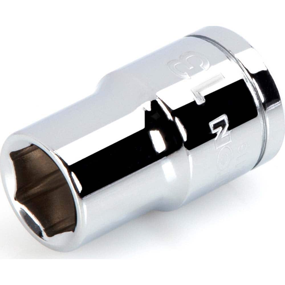 Hand Socket: 1/2″ Drive, 13 mm Socket, 6-Point Chrome-Plated & Polished