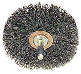 3'' Diameter - Crimped Stainless Confle x Brush - Makers Industrial Supply