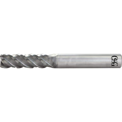 Square End Mill: 3/4'' Dia, 3'' LOC, 3/4'' Shank Dia, 6'' OAL, 5 Flutes, Solid Carbide Single End, Duarise Finish, 0 ° Variable Helix, Centercutting, RH Cut, RH Flute