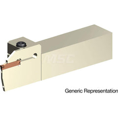 Indexable Cutoff Toolholder: 3/4″ Max Depth of Cut, 1-1/2″ Max Workpiece Dia, Right Hand 1″ Shank Height, 1″ Shank Width, Uses GCMN Inserts, Series GND