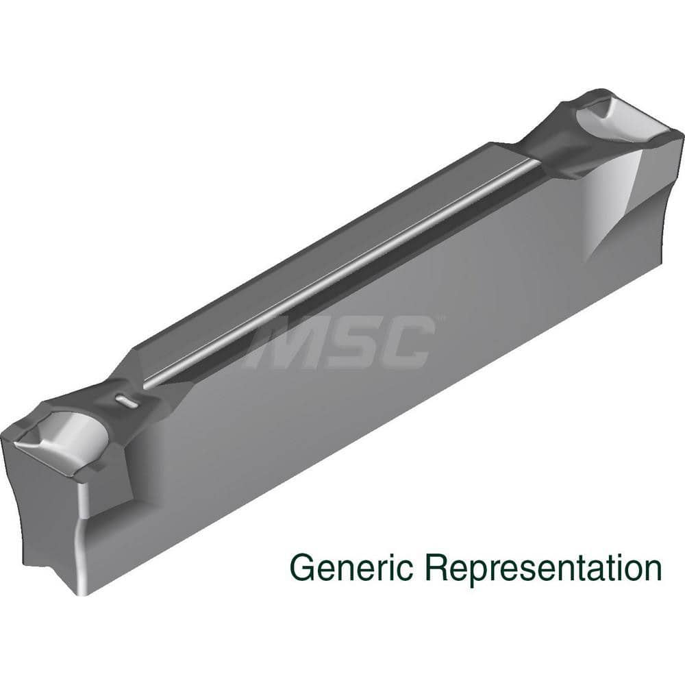 Grooving Insert: GCM5187GL AC8025P, Solid Carbide Absotech Finish, Neutral, 0.187″ Cutting Width, 0.906″ Max Depth, Series GND