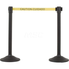 Barrier Parts & Accessories; Frame Type: Warning Post; Mounting Hardware: Mounting Hardware Included; Height (Inch): 38.5; Height (Decimal Inch): 38.5; Material: HDPE; Concrete; Color: Black; Length (Feet): 78.00; Length (Inch): 78.00; Overall Height: 38.