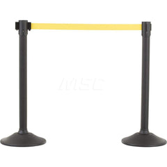 Barrier Parts & Accessories; Frame Type: Warning Post; Mounting Hardware: Mounting Hardware Included; Height (Inch): 38.5; Height (Decimal Inch): 38.5; Material: HDPE; Concrete; Color: Black; Length (Feet): 78.00; Length (Inch): 78.00; Overall Height: 38.