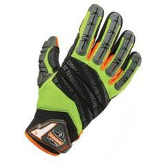 924 M LIME HYBRID DORSAL GLOVES - Makers Industrial Supply