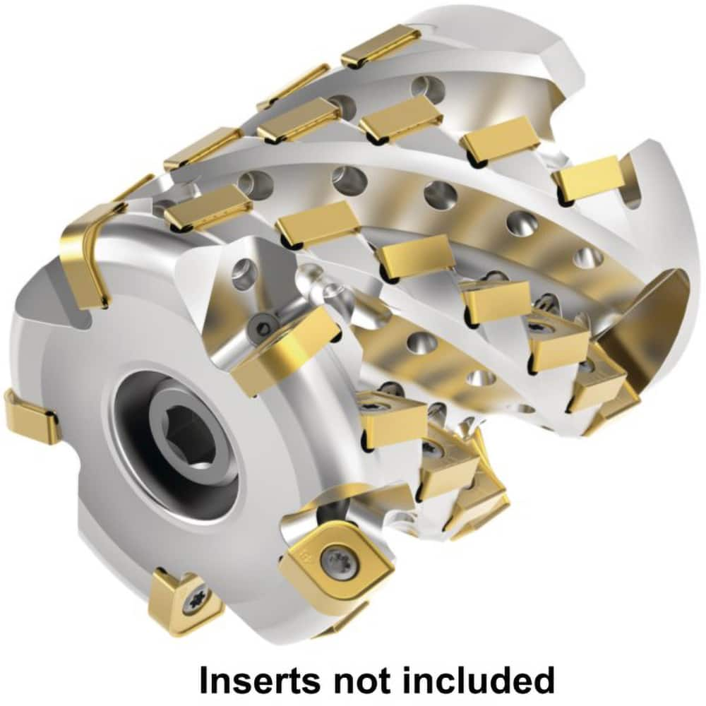 Indexable Square-Shoulder Face Mill:  10S100ZU4AP303Z40R,  3.0332″ Max Cutting Depth Uses  40,  SNHJ100464SNGDH & SNHJ100408SNGDH Inserts,  Through Coolant,  Series  HARVI Ultra 8X