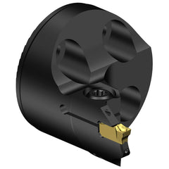 Modular Grooving Head: Left Hand, Cutting Head, System Size 32 0.3425″ Max Depth of Cut, Through Coolant, Series CoroCut QI