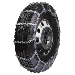 Tire Chains; For Use With: 13R22.5; 315/75R24; 320/75R24; 12R24.5; 12R20; 315/75R24.5; 14.5R20; 315/80R22.5; 12.5R24; 12.75R22.5; 12.5R20; 12.5R22.5; 335/80R20; 305/85R22.5; 11R22; 13/80R20; 305/75R24.5; Axle Type: Single Axle