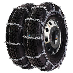 Tire Chains; For Use With: 13R22.5; 315/75R24; 320/75R24; 12R24.5; 12R20; 315/75R24.5; 14.5R20; 315/80R22.5; 12.5R24; 12.75R22.5; 12.5R20; 12.5R22.5; 335/80R20; 305/85R22.5; 11R22; 13/80R20; 305/75R24.5; Axle Type: Dual Axle