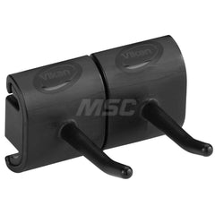 Mop & Broom Wall Hooks; Type: Wall Bracket; Number Of Holders: 2.000; Maximum Load Capacity: 13.20; Material: Polypropylene; Polyamide; Color: Black; Width (Inch): 3.07