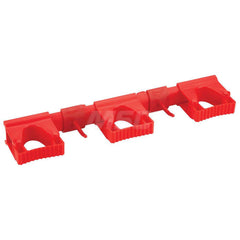 Mop & Broom Wall Hooks; Type: Wall Bracket; Number Of Holders: 5.000; Maximum Load Capacity: 6.61; Material: Polypropylene; TPE Rubber; Polyamide; Color: Red; Width (Inch): 3.43