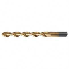 #10 RHS / RHC HSS 118 Degree Notched Point Parabolic HSS Jobber Drill - TiN - Makers Industrial Supply