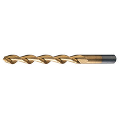 #14 RHS / RHC HSS 118 Degree Notched Point Parabolic HSS Jobber Drill - TiN - Exact Industrial Supply