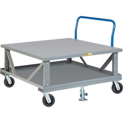 Little Giant - 3,600 Lb Capacity Steel Adjustable Pallet Stand - 48" High - Makers Industrial Supply