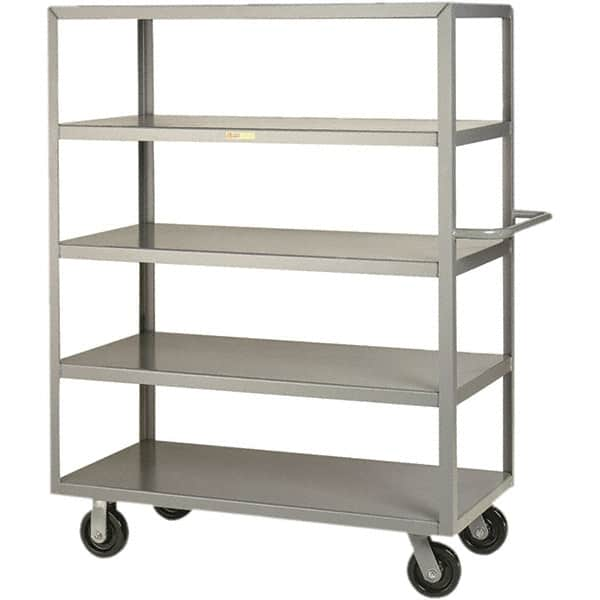 Little Giant - 3,600 Lb Capacity, 24" Wide x 36" Long x 63-1/2" High Cart - 5 Shelf, Steel, Phenolic Casters - Makers Industrial Supply