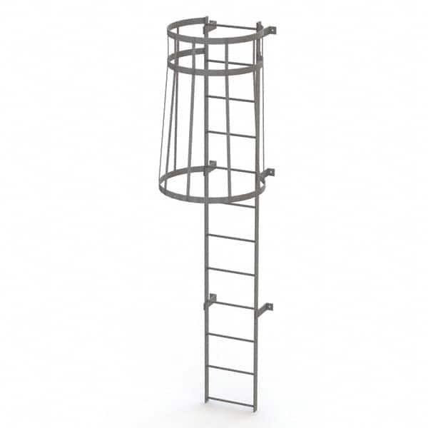 TRI-ARC - Rolling & Wall Mounted Ladders & Platforms Type: Fixed Ladder Style: Safety Cage - Makers Industrial Supply