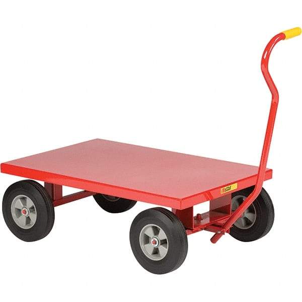 Little Giant - 1,200 Lb Capacity, 24" Wide x 36" Long x 13" High Cart - Steel, Rubber Casters - Makers Industrial Supply