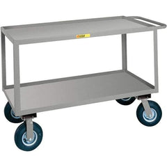 Little Giant - 1,200 Lb Capacity, 30" Wide x 48" Long x 38" High Cart - Steel, Pneumatic Casters - Makers Industrial Supply