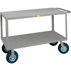 Little Giant - 1,200 Lb Capacity, 24" Wide x 36" Long x 38" High Cart - Steel, Pneumatic Casters - Makers Industrial Supply