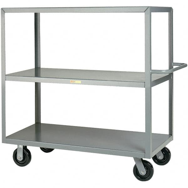 Little Giant - 3,600 Lb Capacity, 30" Wide x 48" Long x 45" High Cart - Steel, Phenolic Casters - Makers Industrial Supply