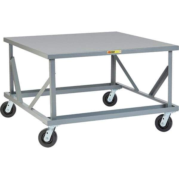 Little Giant - 3,600 Lb Capacity Steel Adjustable Pallet Stand - 30" High - Makers Industrial Supply