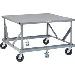 Little Giant - 3,600 Lb Capacity Steel Adjustable Pallet Stand - 30" High - Makers Industrial Supply