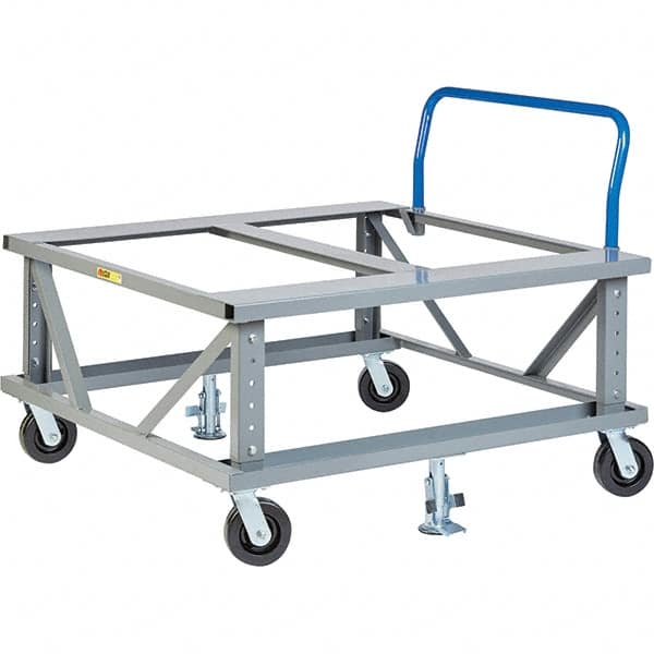 Little Giant - 3,600 Lb Capacity Steel Adjustable Pallet Stand - 48" High - Makers Industrial Supply