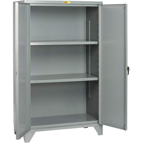 Little Giant - 2 Shelf Storage Cabinet - Steel, 60" Wide x 26" Deep x 78" High - Makers Industrial Supply